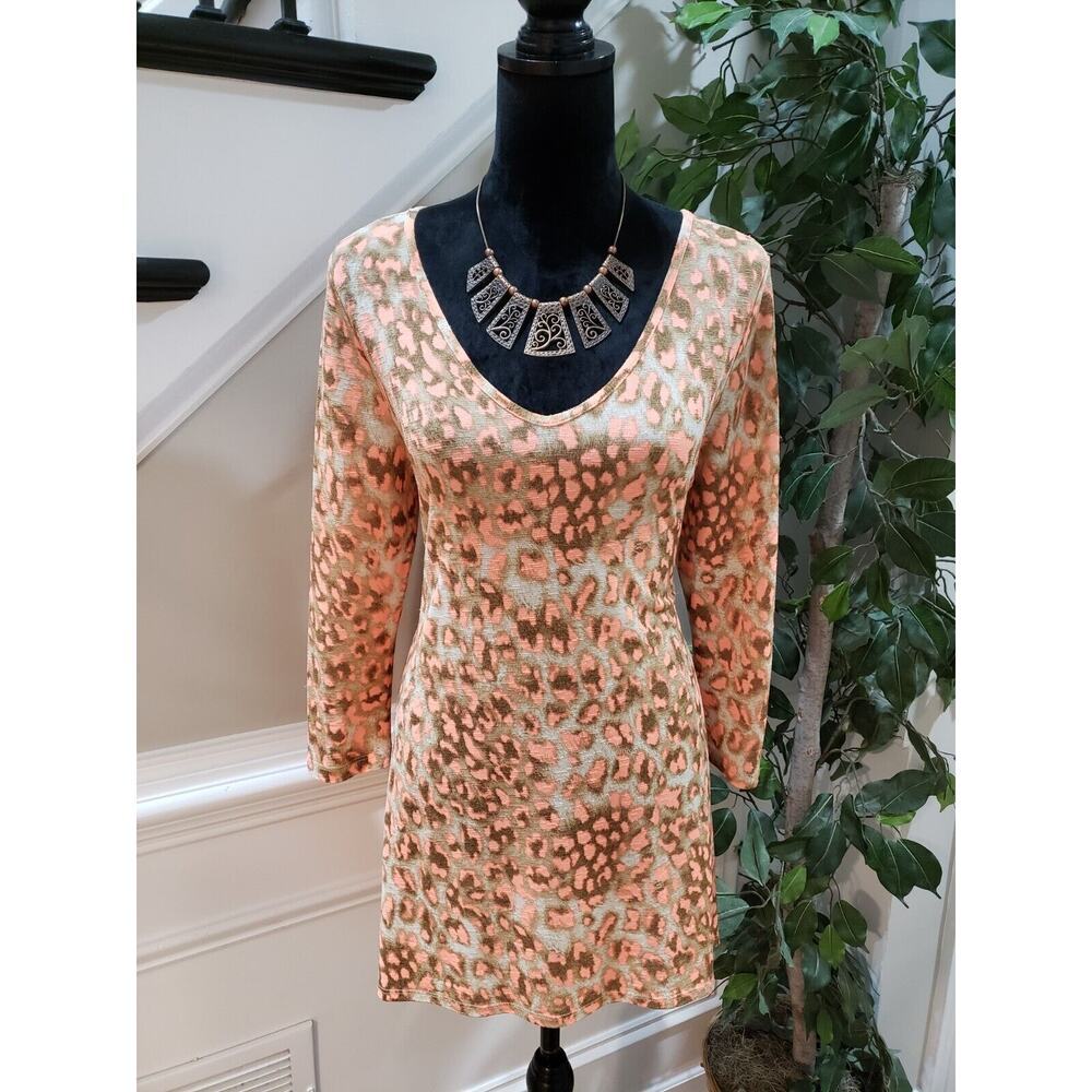 Clara Sunwoo Women's Multicolor Polyester‎ V-Neck Long Sleeve Top Blouse Medium